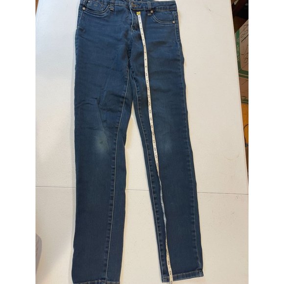 TRACTR Womens Jeans Skinny Leg Stretch Low Rise Five Design Pockets Blue Size 28 - Picture 5 of 9